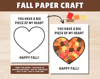 Fall Paper Craft for Kids: Easy Autumn Printable (Digital Download)