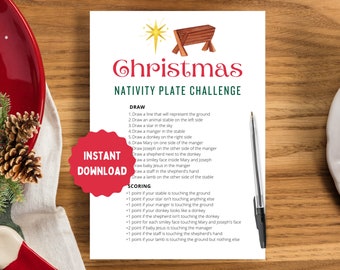 Nativity Plate Challenge | Church Christmas Party Game | Christmas Bible Game | Nativity Games | Youth Group Game | Christian Christmas Game