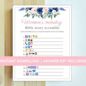 Women&#39;s Ministry Game | Bible Story Scramble | Women&#39;s Ministry | Bible Games | Christian Games | Bible Study Games | Women&#39;s Retreat Games