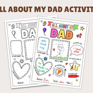 Father's Day Craft Mega Bundle: Handprint Art & Kids Activities ...