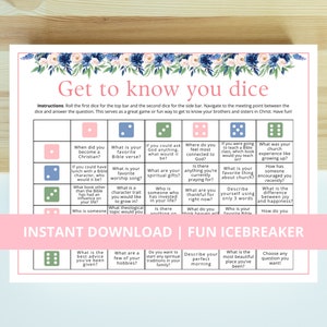 Women&#39;s Ministry Game | Get to Know You Game | Women&#39;s Ministry | Bible Games | Christian Games | Bible Study Games | Christian Icebreaker