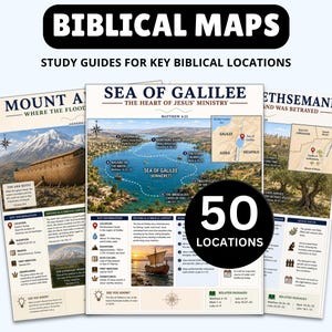Bible Maps: Biblical Map Study Guides (Printable)