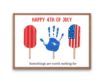 4th of July Handprint Craft | Patriotic Keepsake (Digital Download)