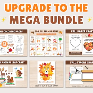 Fall Handprint Art Bundle | Kids Crafts (Digital Download) image 9