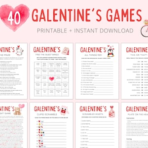 Galentine's Day Games | Galentine's Games | Valentine's Day Games | Valentines Game | Galantines Printable Game | Valentines Games Printable