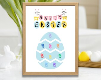Easter Fingerprint Keepsake Craft | Kids Art Activity (Digital Download)