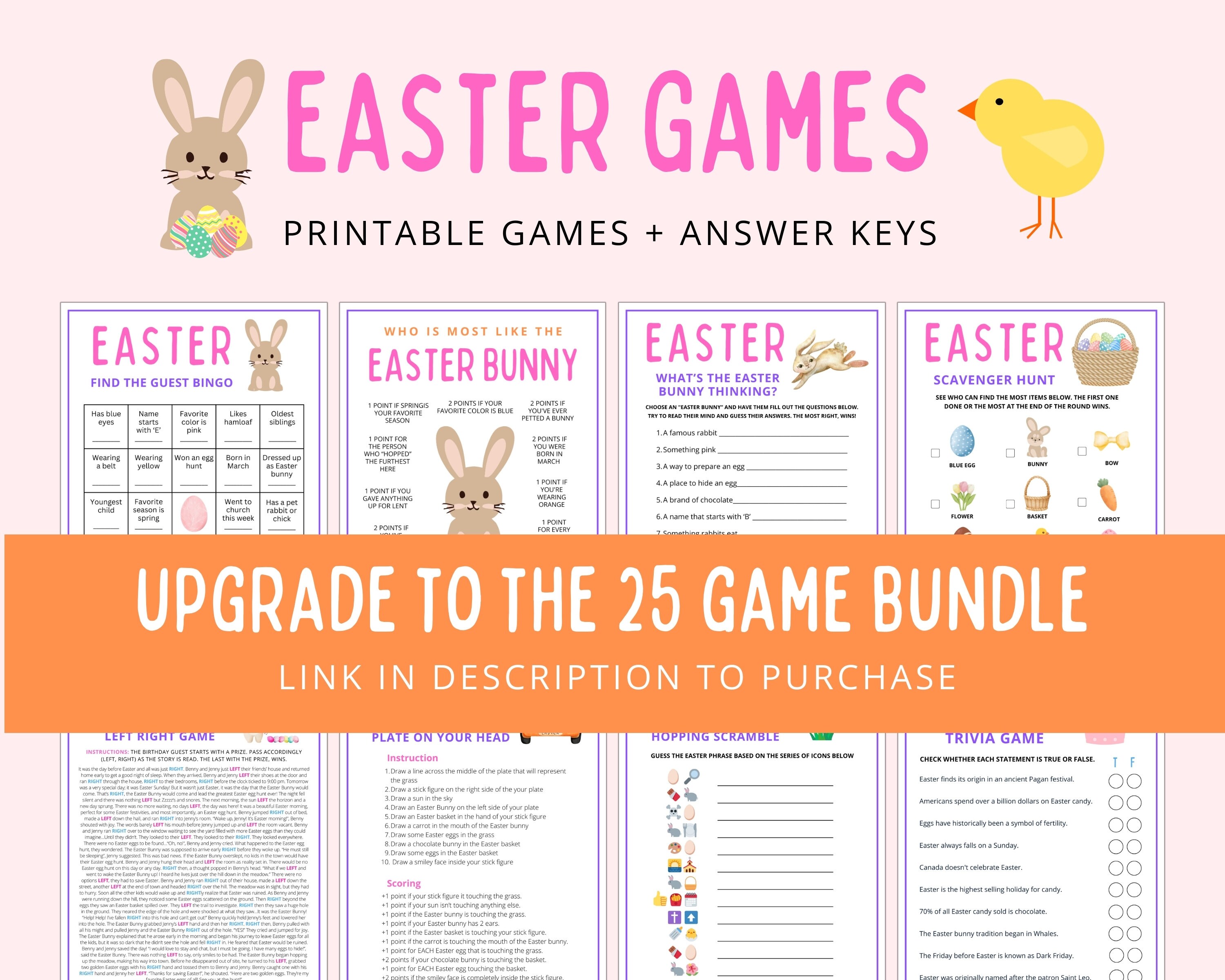 What's Your Easter Name Game | Fun Easter Party Activity (digital ...