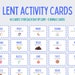 Lent Activities for Kids Lent for Kids Lenten Activities Lent Cards ...