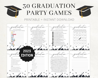 2025 Graduation Games | Graduation Games | Graduation Party Games | Graduation Games 2025 | Class of 2025 Games | Graduation Games Printable