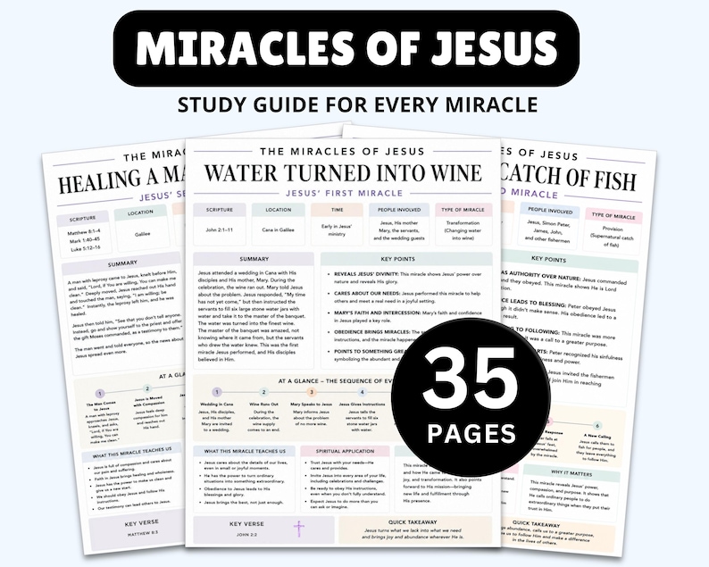 MEGA Guías de Estudio Bíblico: Resúmenes de toda la Biblia (Imprimibles) imagen 10