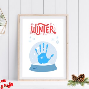 Winter Handprint Craft | Winter Preschool Craft | Winter Craft for Kids | Winter Craft Toddlers | Winter Craft | Snow craft | Printable