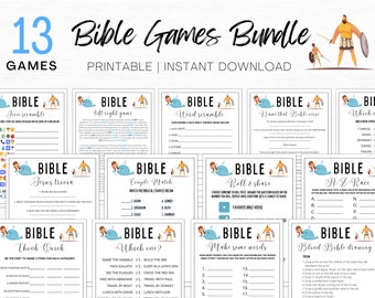 Bible Games Bundle | Bible Study Games | Bible Games for Adults Kids | Youth Group Game | Bible Trivia | Bible Memory | Bible Game Printable