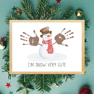 Winter Handprint Craft | Winter Preschool Craft | Winter Craft for Kids | Winter Craft Toddler | Snowman Craft | Winter Art Kids | Printable
