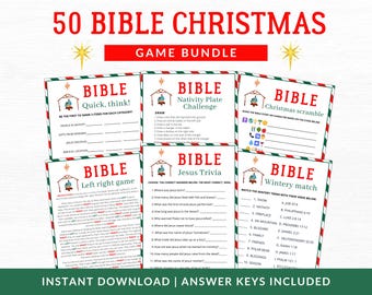Church Christmas Party Games | Christmas Bible Games | Nativity Games | Bible Game Adults Kids | Youth Group Game | Christian Christmas Game