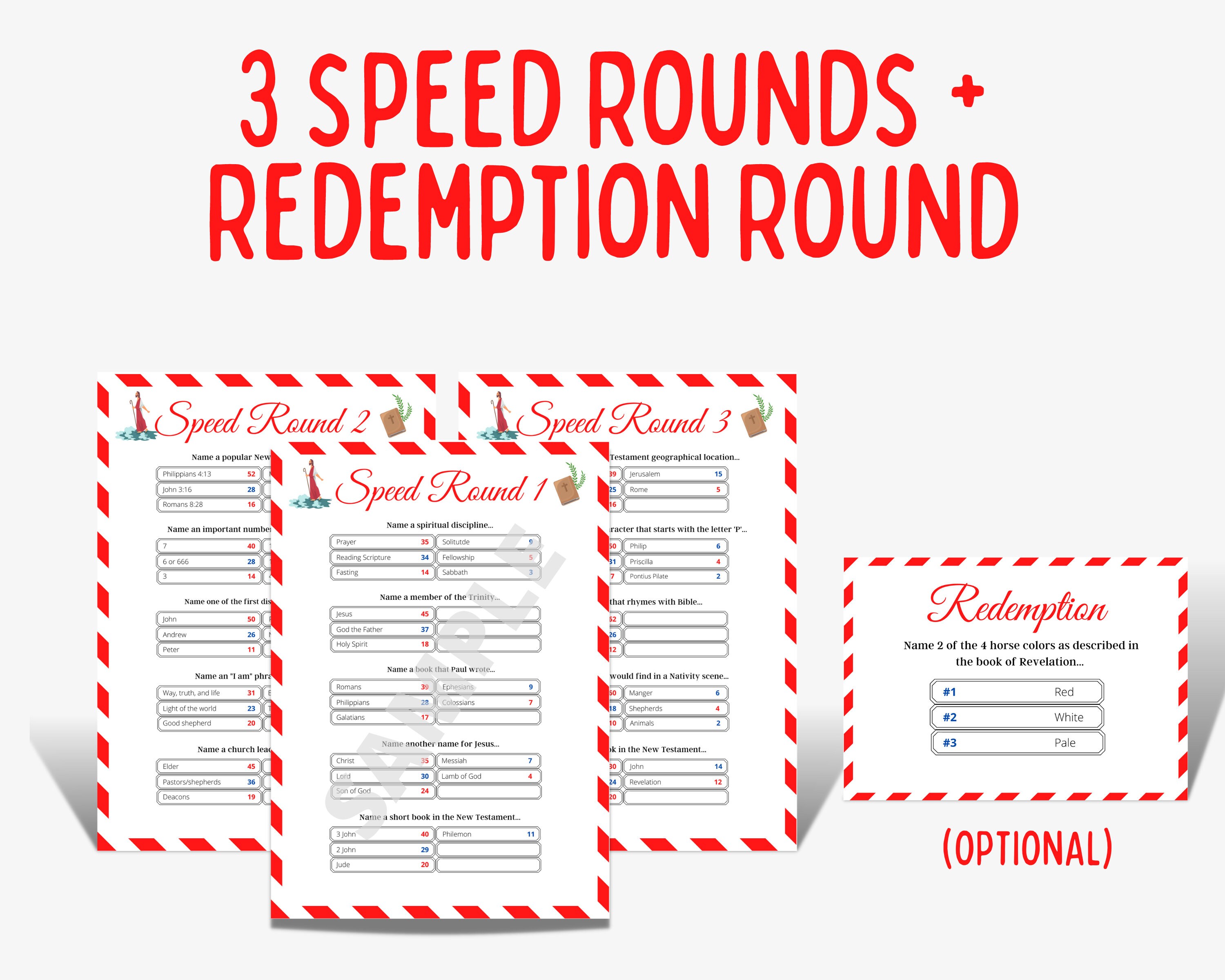 Bible Feud Game Bible Trivia Bible Family Feud Bible Etsy UK