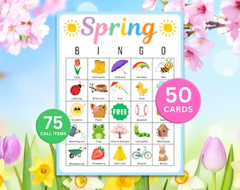Frühlingsbingo: Ein Frühlingsspiel für Kinder (Printable)