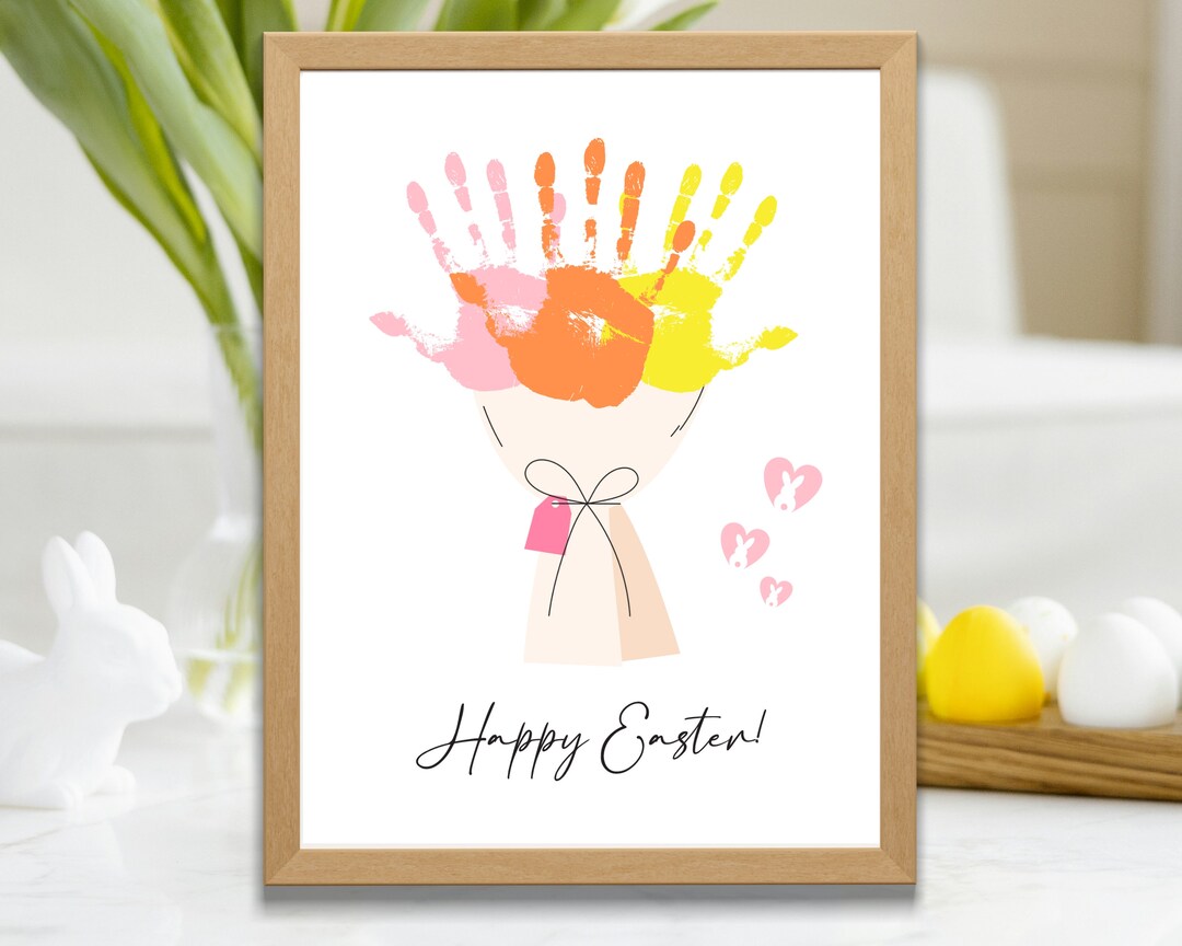 Easter Handprint Craft | Easter Handprint Art | Easter Craft School ...