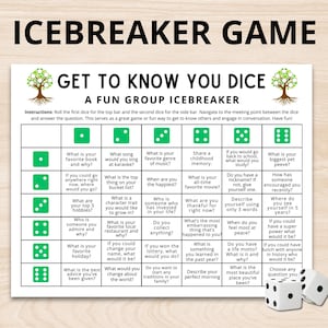 Family Reunion Icebreaker | Family Reunion Activity | Family Reunion Dice Game | Family Reunion Game | Family Reunion Questions | Printable