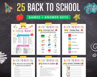 Back to School Games Bundle | Classroom Activities (Digital Download)