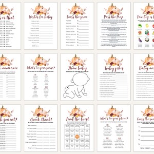 Pumpkin Baby Shower Games | Fall Baby Shower Games | Baby Shower Games ...