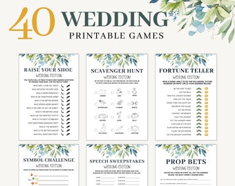 Wedding Games | Wedding Games Digital | Wedding Games for Guests | Wedding Bingo | Wedding Games Bundle | Wedding Reception Games