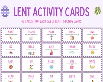 Activiteitenkaarten uitgeleend voor kinderen | 45 afdrukbare games (digitale download)