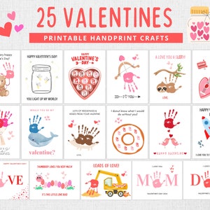 Valentines Handprint Crafts | Valentines Craft for Kids | Valentines Preschool Craft | Valentines Craft Toddlers | Valentines Handprint Art