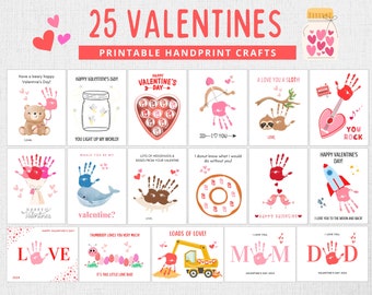 Valentines Handprint Crafts | Valentines Craft for Kids | Valentines Preschool Craft | Valentines Craft Toddlers | Valentines Handprint Art