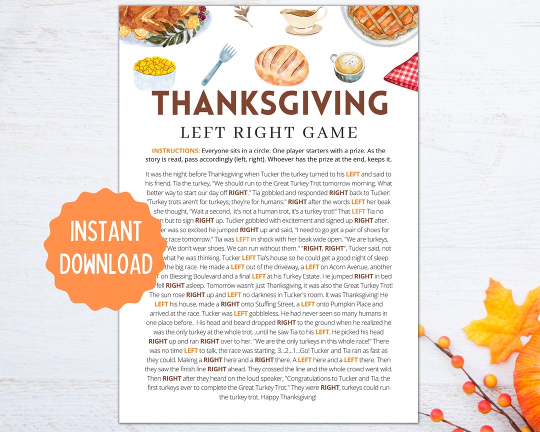 Halloween Is Over! Next Stop, Thanksgiving! Try These Fun Thanksgiving Games  In Class