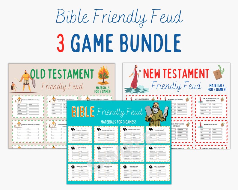 Bible Feud Game Bible Trivia Bible Family Feud Bible Etsy Hong Kong