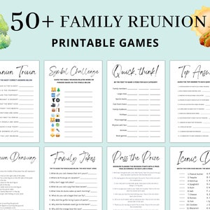 Family Reunion Game Bundle | Family Reunion Games | Family Reunion Ideas | Games for Reunion | Adults Kids | Family Reunion Games Printable