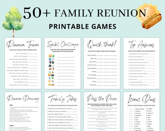 Family Reunion Game Bundle | Family Reunion Games | Family Reunion Ideas | Games for Reunion | Adults Kids | Family Reunion Games Printable