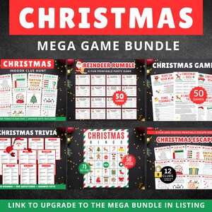 50 Printable Christmas Games Bundle | Family Holiday Fun (digital ...