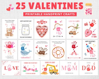 Valentines Handprint Crafts | Valentines Craft for Kids | Valentines Preschool Craft | Valentines Craft Toddlers | Valentines Handprint Art