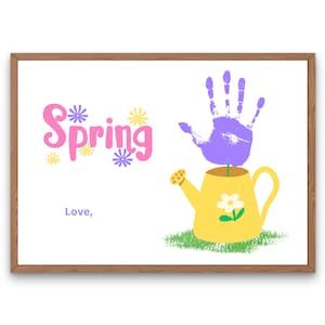 Spring Handprint Craft | Spring Craft for Kids | Spring Craft Classroom Pre K | Spring Art for Kids | Spring Handprint Art | Printable Craft