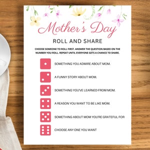 Mothers Day Table Game | Mother&#39;s Day Brunch Games | Mothers Day Games | Mothers Day Party Game | Mothers Day Ideas | Mother&#39;s Day Banquet