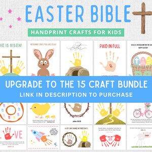 He is Risen Handprint Craft | Christian Easter Art (Digital Download) image 2