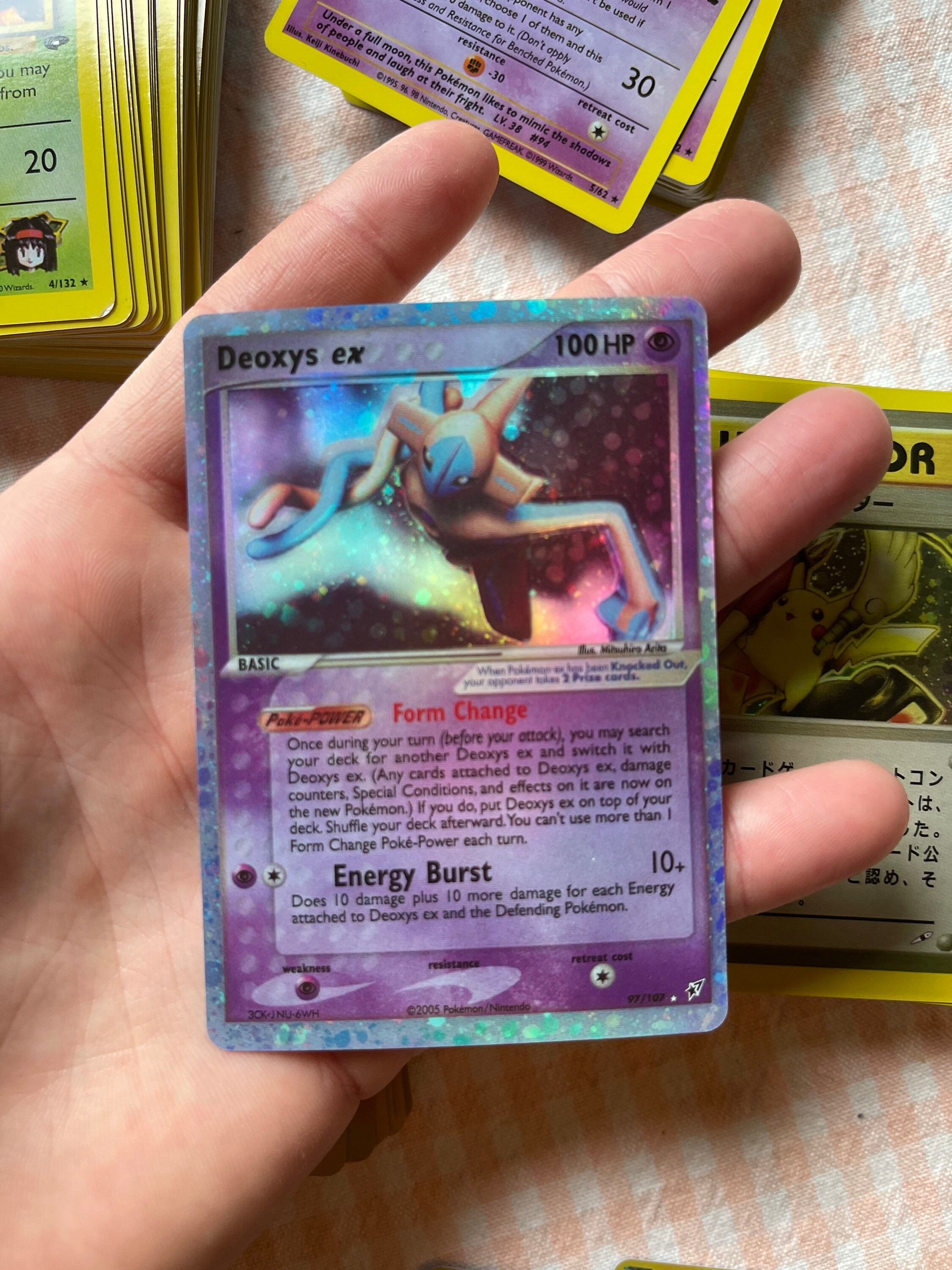 Deoxys EX Rare Holo Card Proxy Replica Orica Pokemon - Etsy