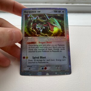 Rayquaza Ex Rare Promo Holo Proxy Pokemon Card - Etsy Canada
