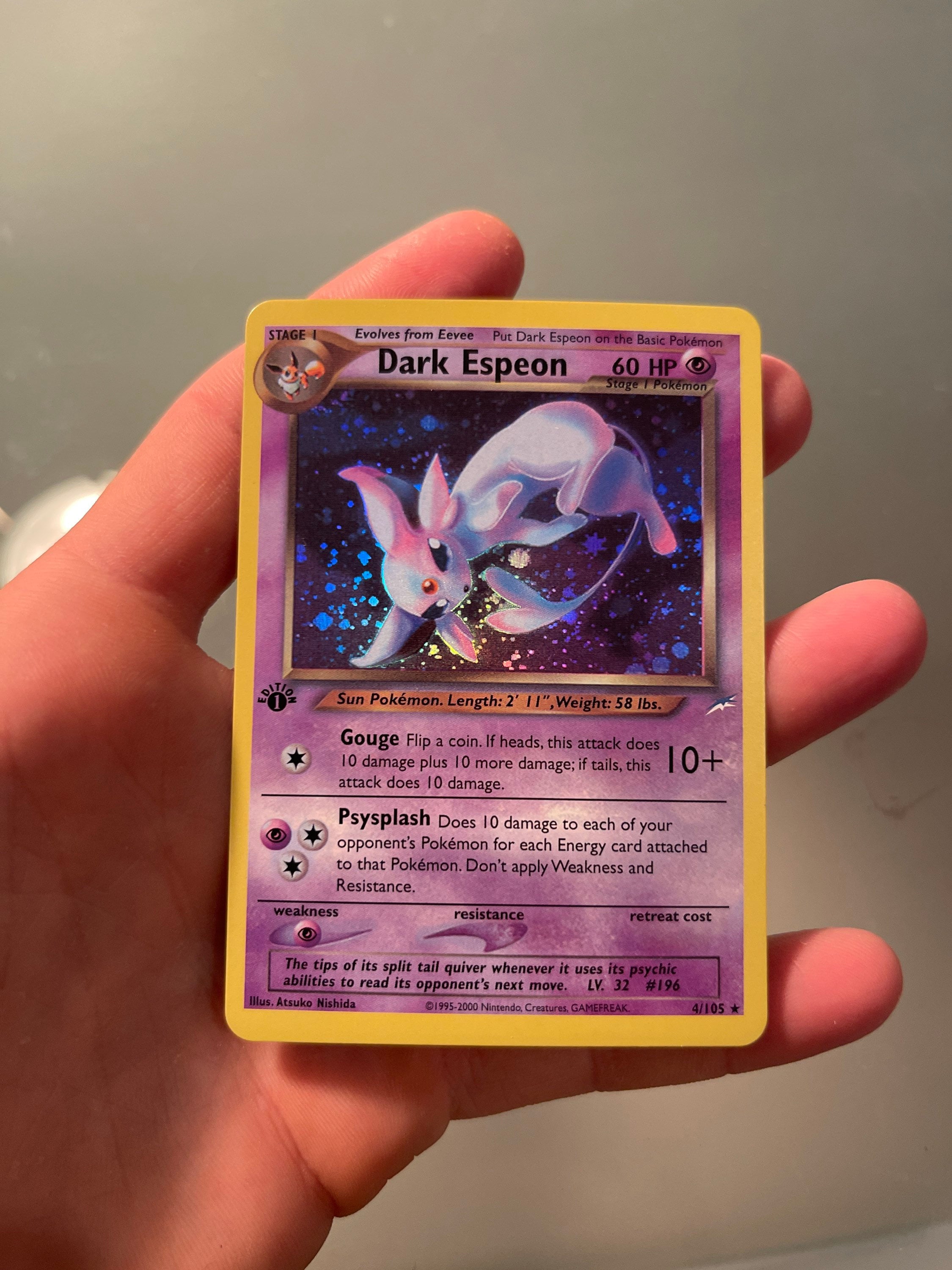 dark espeon pokemon card Dark Espeon Neo Destiny Holo Japanese PSA 7 main image 0