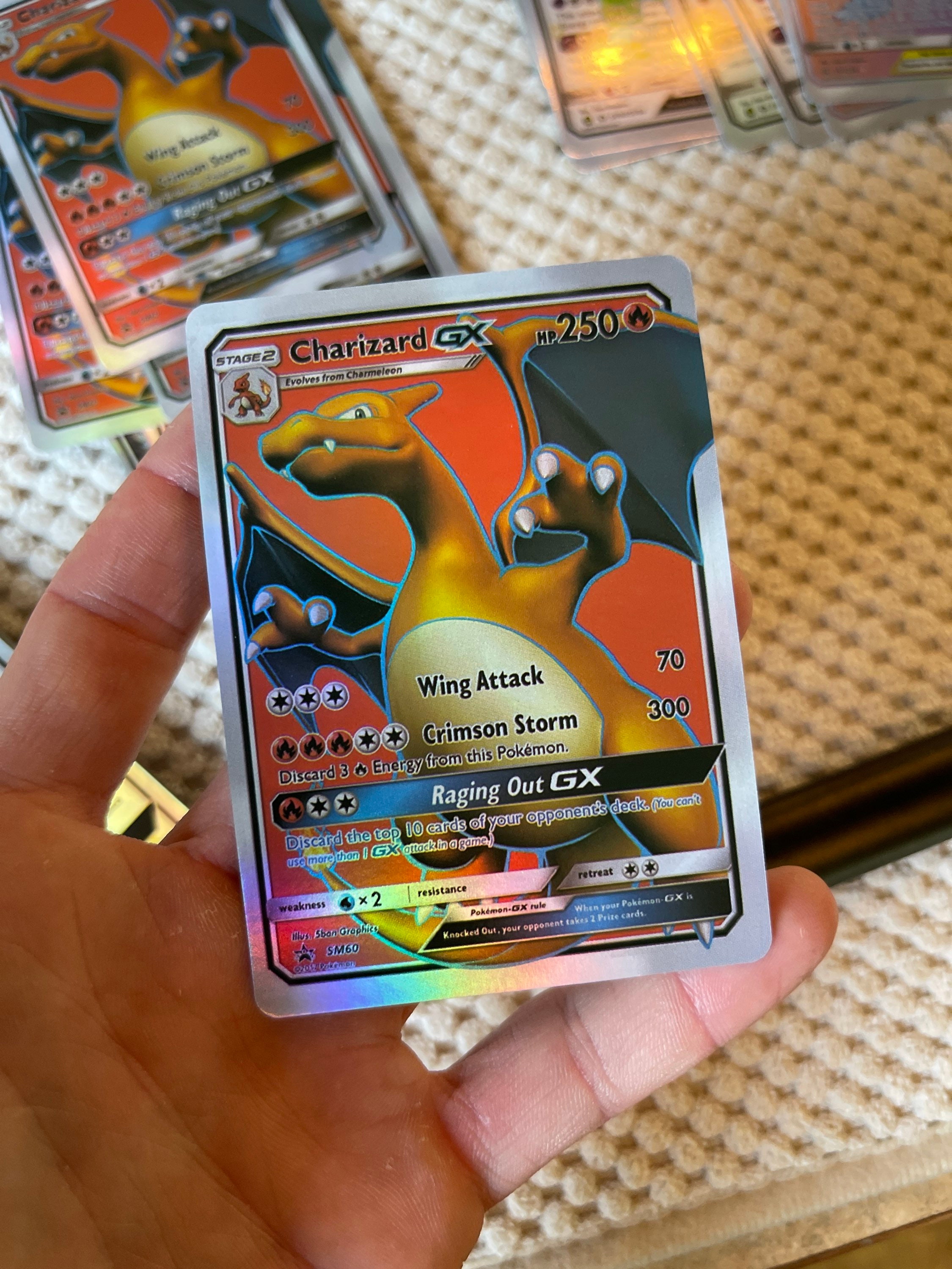 Charizard GX Full Art Rare Promo Holo Card Proxy Replica Orica - Etsy