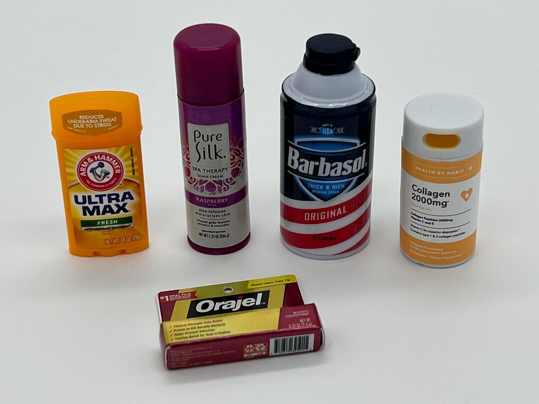 Mini Brands Lot the bathroom Set Arm & Hammer Deodorant, Pure