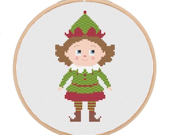 Christmas Elf - Cross Stitch Pattern (PDF)