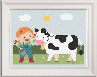 Little Farmer - Cross Stitch Pattern (PDF)