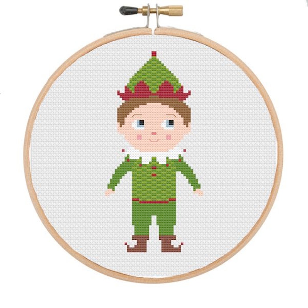 Christmas Elf Cross Stitch Pattern PDF Etsy