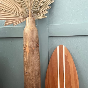 Toddler Wooden Surfboard / Mini Wooden Surfboard / The Big One / Surfer Boy Decor / Wooden Surfboard / Beach Decor / Kid Beach Room /