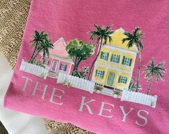 The ORIGINAL “THE KEYS” beach house shirt / Florida Keys Tee / the fl keys shirt / Key West Tee / Florida Keys Sweatshirt, Key West pullover
