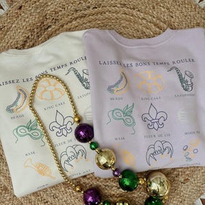 Mardi Gras Unisex Comfort Colors Tee / Let the good times roll Mardi Gras shirt / Mardi Gras Shirt  / Mardi Gras Krewe / Mardi Gras Crewneck