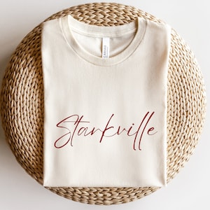 Starkville Script Tee / Starkville Game Day Shirt / Starkville MS Tee / Starkville Mississippi / Starkville Neutral Tee