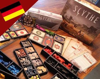Inlay-Bauplan für "Scythe" mit Erweiterung "Kolosse der Lüfte" (deutsch)